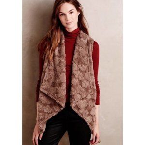 Elevenses Pelage Faux Fur Vest in Brown